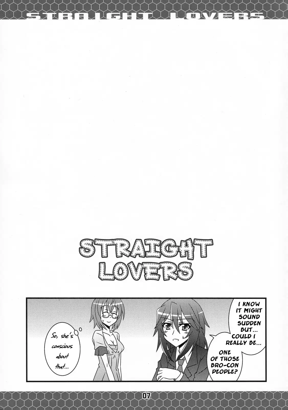 Infinite Stratos - Straight Lovers (Doujinshi) Chapter 0 6